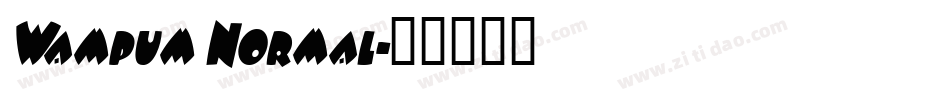 Wampum Normal字体转换